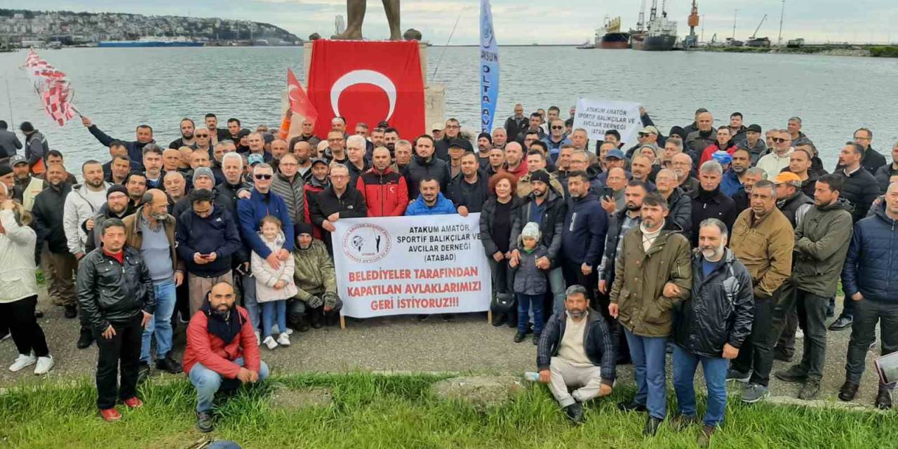 Samsun’da Olta Balıkçılarından "Kıyılarda Hukuksuzluk" Tepkisi