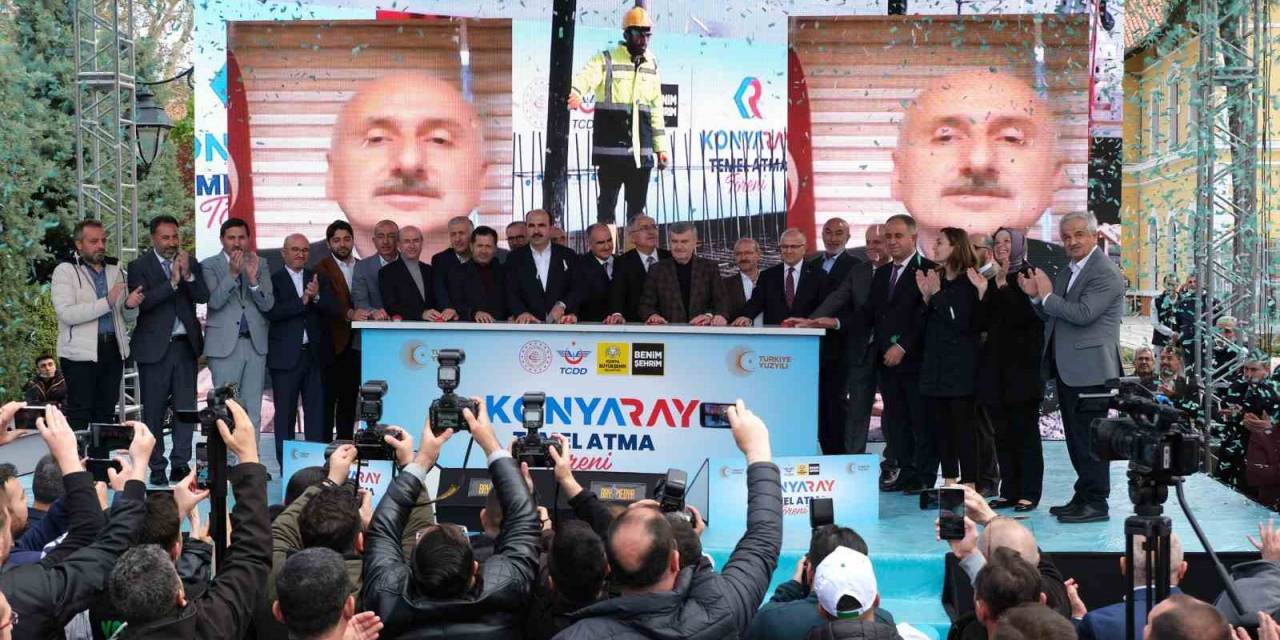 Konyaray Banliyö Hattı’nın Temeli Atıldı