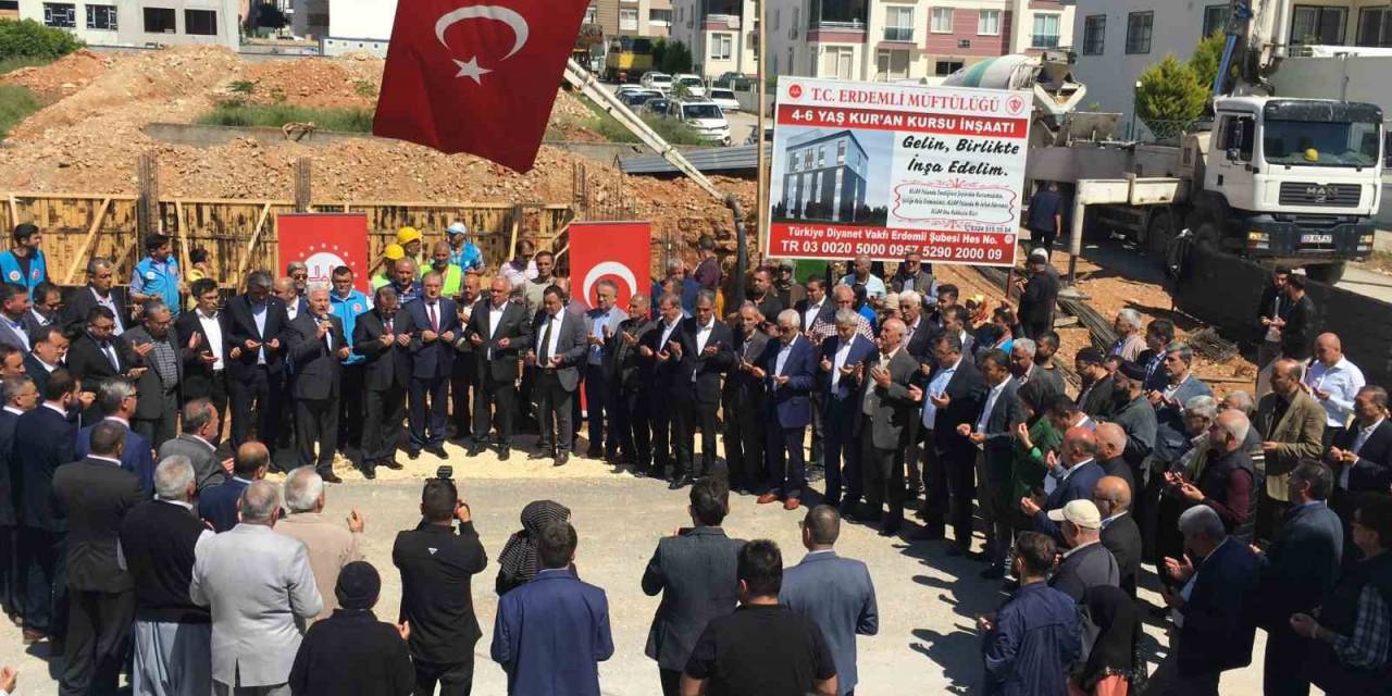 Mersin’de 150 Öğrenci Kapasiteli Kur’an Kursunun Temeli Atıldı