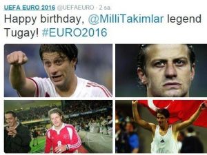 Uefa, Tugay Kerimoğlu’nun Doğum Gününü Kutladı