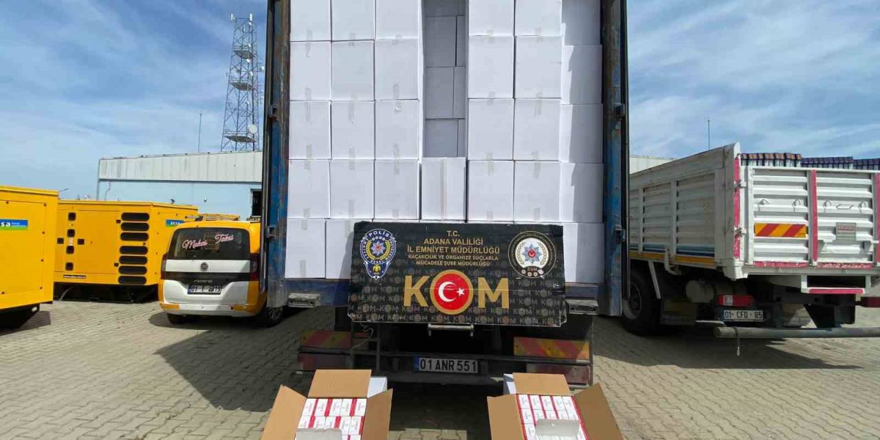 Adana’da 29 Milyon Kaçak Sigara Ele Geçirildi