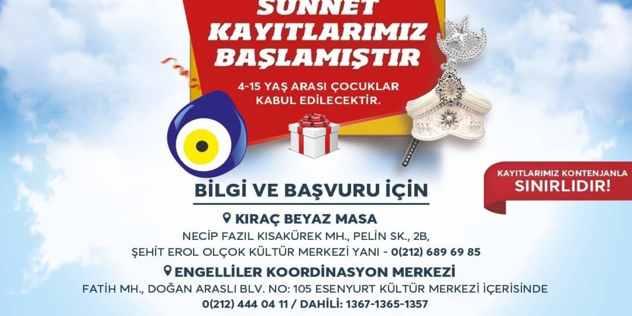 Esenyurt’ta Toplu Sünnet Kayıtları Başladı