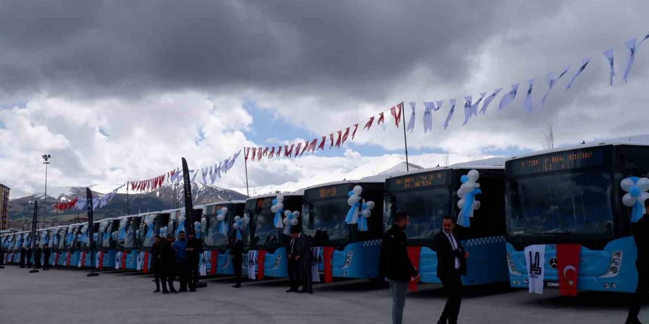 Erzurum Büyükşehir Belediyesi Filosuna 120 Yeni Araç Kattı