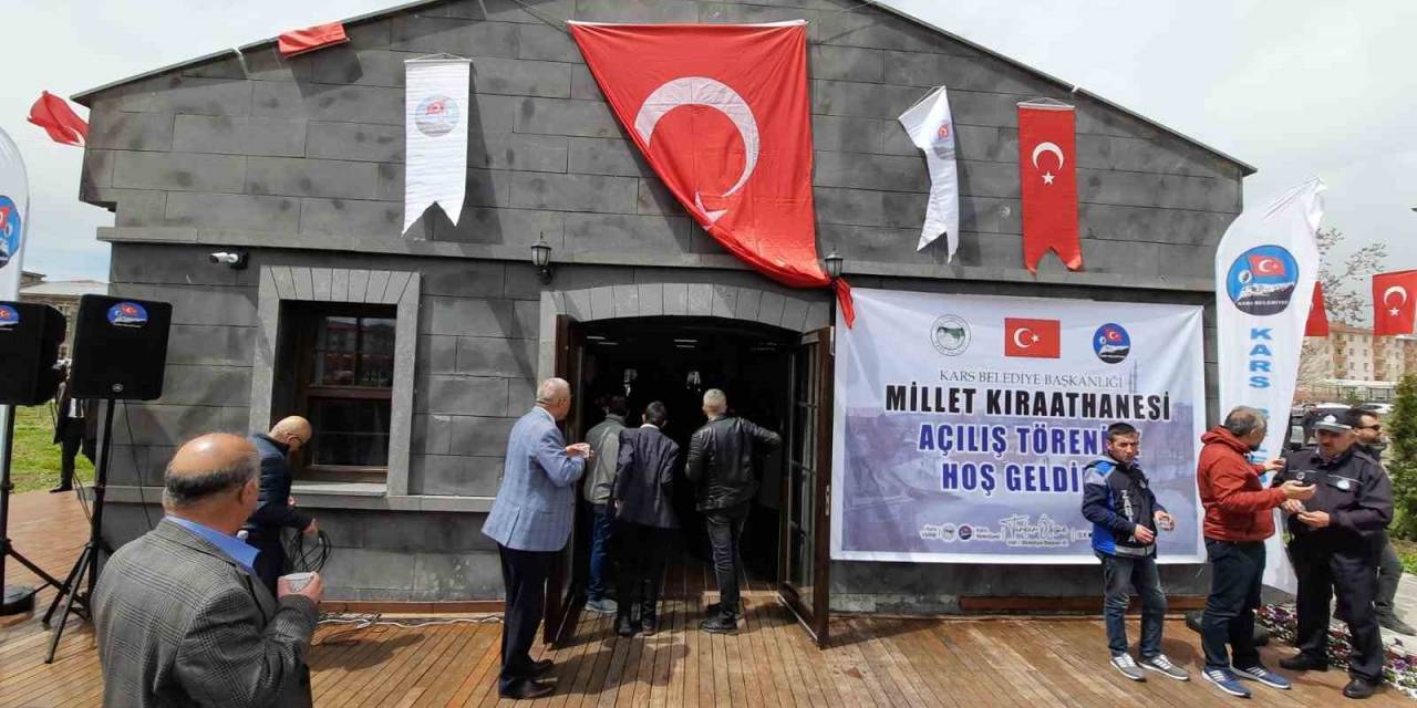 Kars’ta Millet Kıraathanesi Açıldı