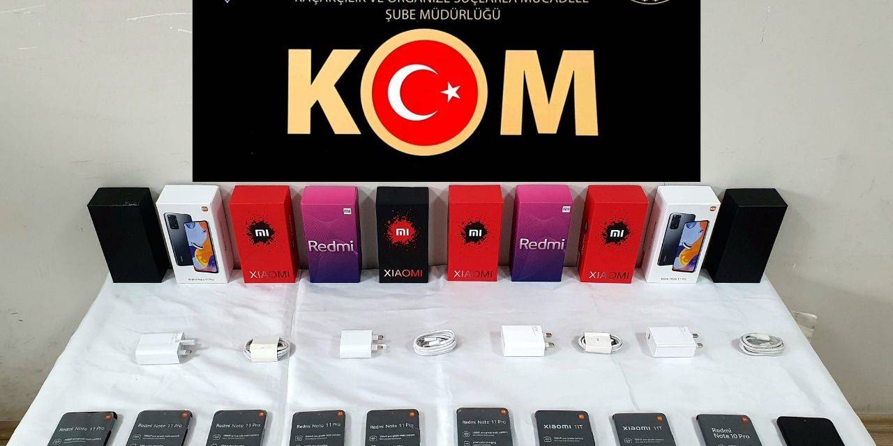 Çorum’da Kaçak Telefon Operasyonu