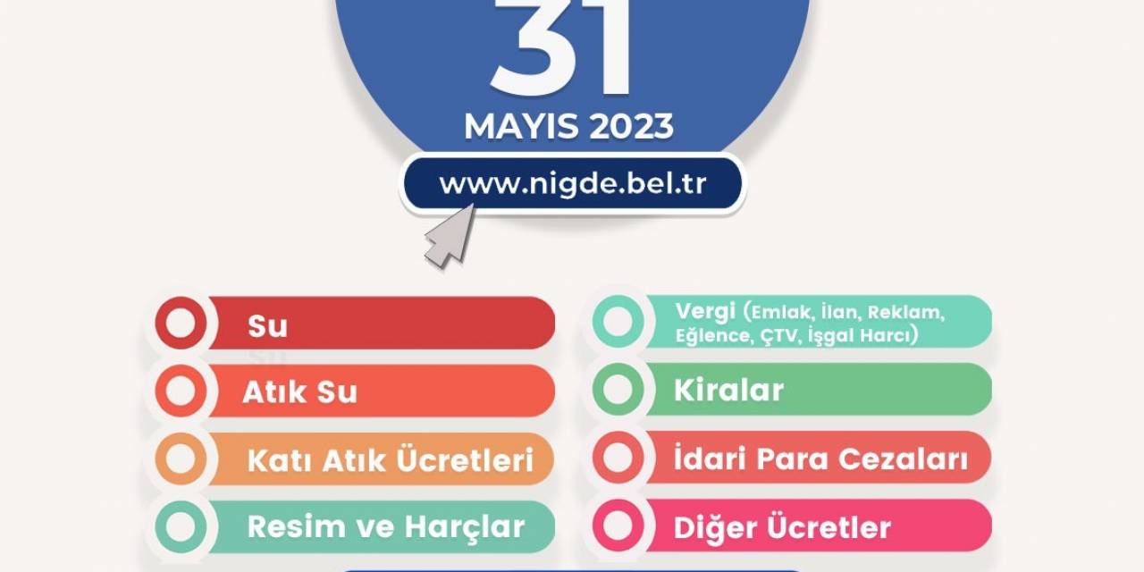 Niğde Belediyesinden Borç Yapılandırma Duyurusu