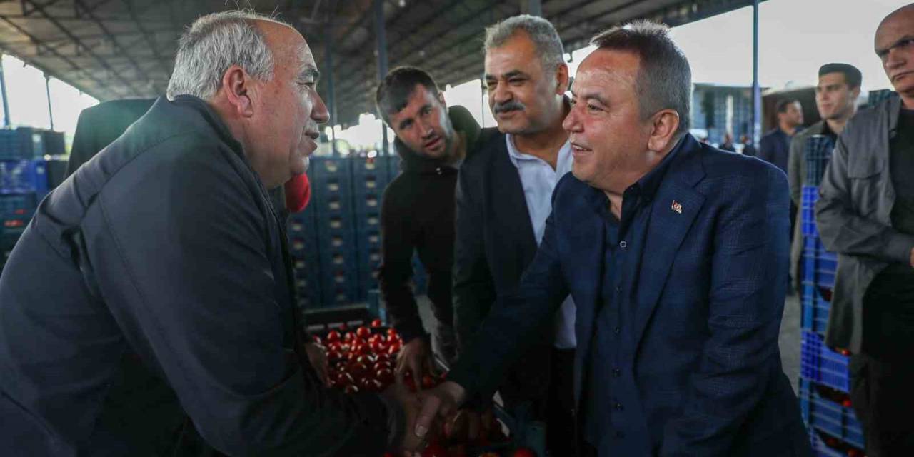 Başkan Böcek" Hal Esnafının Problemlerinin Çözümünde Yanlarındayım"