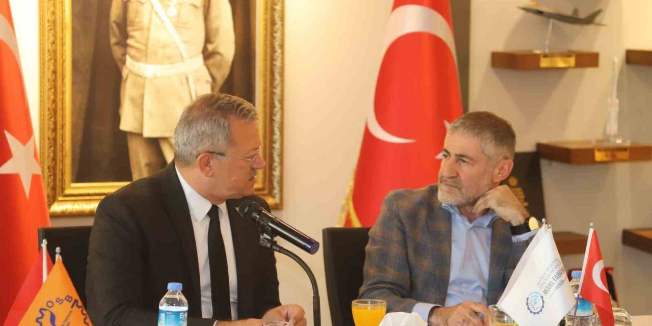 Bakan Nebati Osb’de Sanayicilerle Bir Araya Geldi