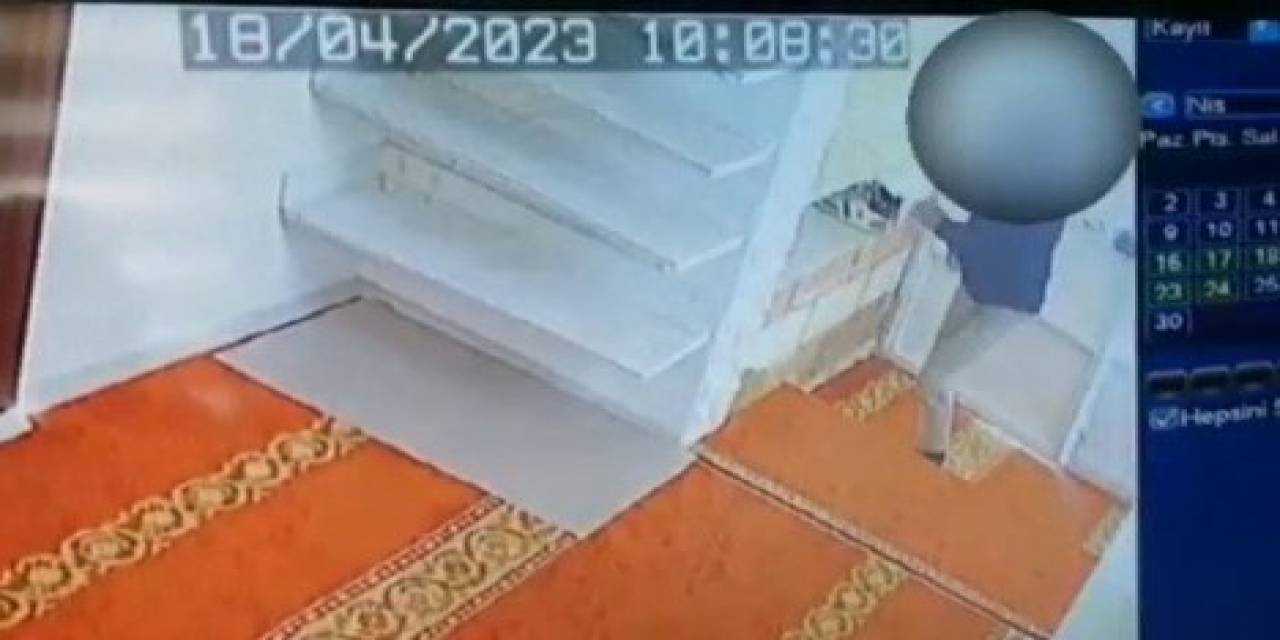 Camiden Hırsızlık Güvenlik Kameralarına Yansıdı