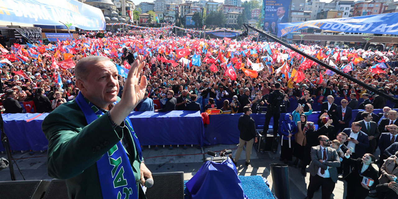 Cumhurbaşkanı Erdoğan’ın Rize Mitingine 80 Bin Kişi Katıldı