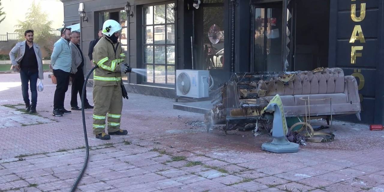 Kırıkkale’de Kuaför Dükkanında Yangın