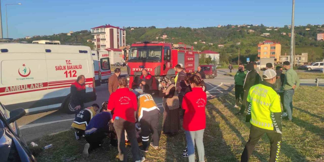 Giresun’da Trafik Kazası: 4 Yaralı