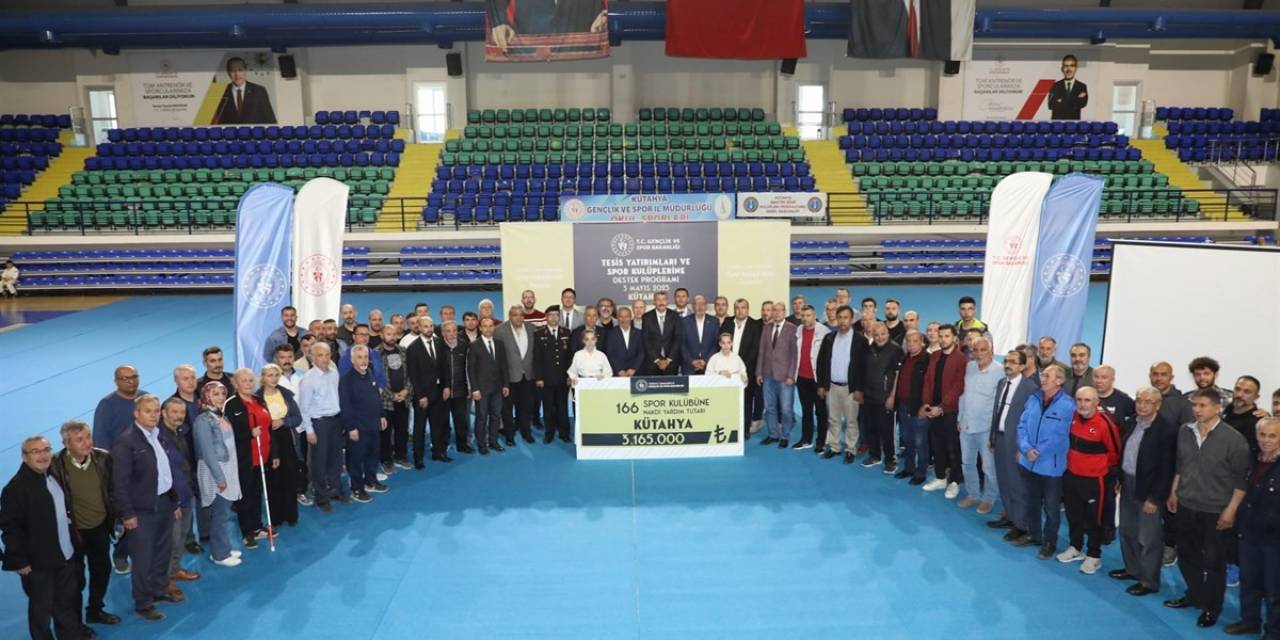 Kütahya’da Spor Kulüplerine 3 Milyon 165 Bin Tl Nakdi Yardım