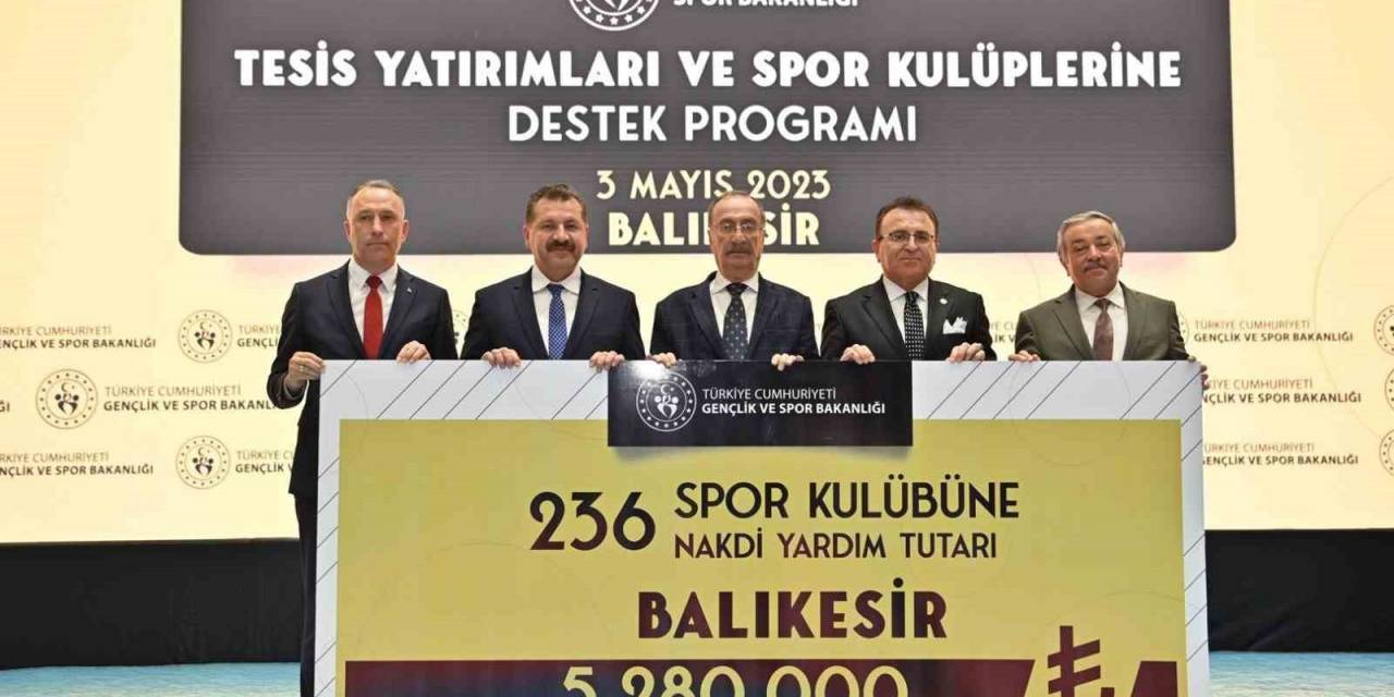 Balıkesirli Amatör Spor Kulüplerine Büyük Maddi Destek
