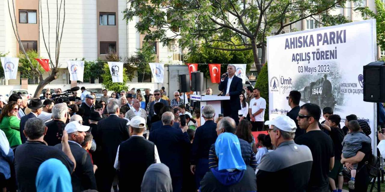 Muratpaşa’da Ahıska Parkı Açıldı