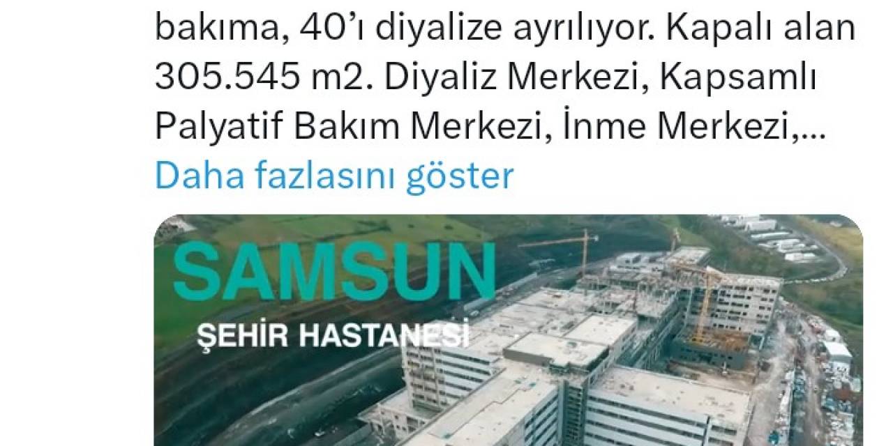 Bakan Koca’dan Samsun Şehir Hastanesi Açıklaması