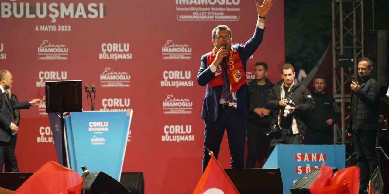 Ekrem İmamoğlu, Çorlu Buluşması’nda Halka Seslendi