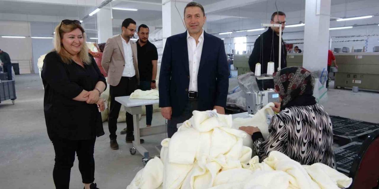 Stso Başkanı Kuzu, Siirt’te Yeni Açılan Tekstil Fabrikasını İnceledi