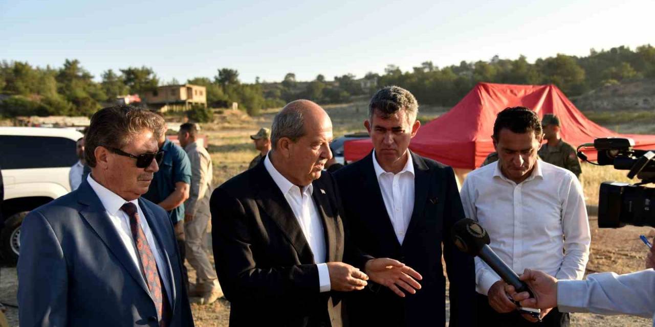 Kktc’nin Yeşilırmak Köyünde Çıkan Yangın Kontrol Altına Alındı