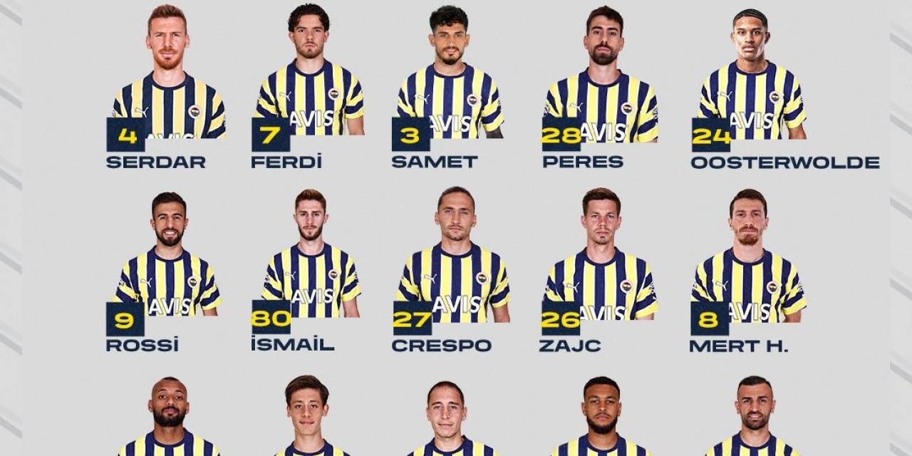 Fenerbahçe’nin, Giresunspor Maçı Kamp Kadrosu Belli Oldu