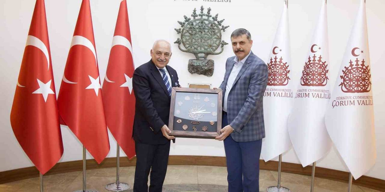 Tff Başkanı Büyükekşi, Çorum’da İncelemelerde Bulundu