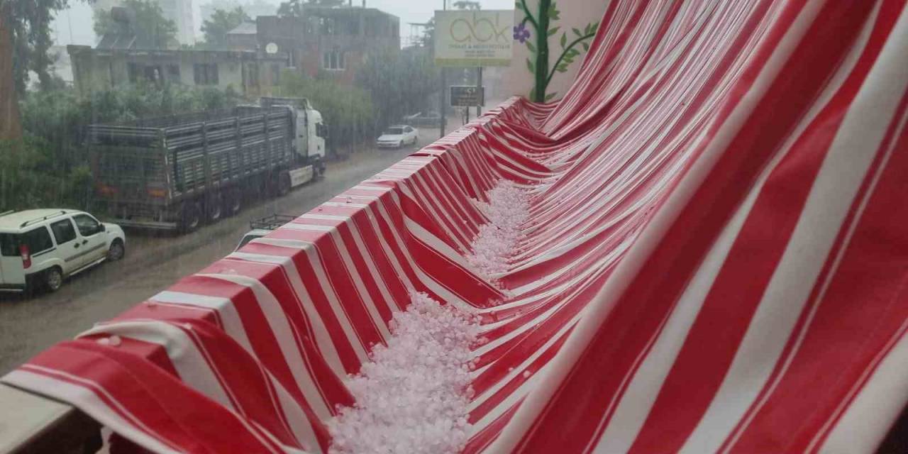 Kozan’da Şiddetli Sağanak, Sokak Ve Caddeler Dereye Döndü Su Bastı, Dereler Taştı