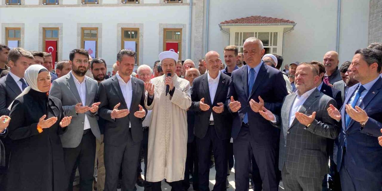 Bakan Soylu Ve Bakan Ersoy Restorasyonu Tamamlanan Tevfikiye Camii’yi Açtı