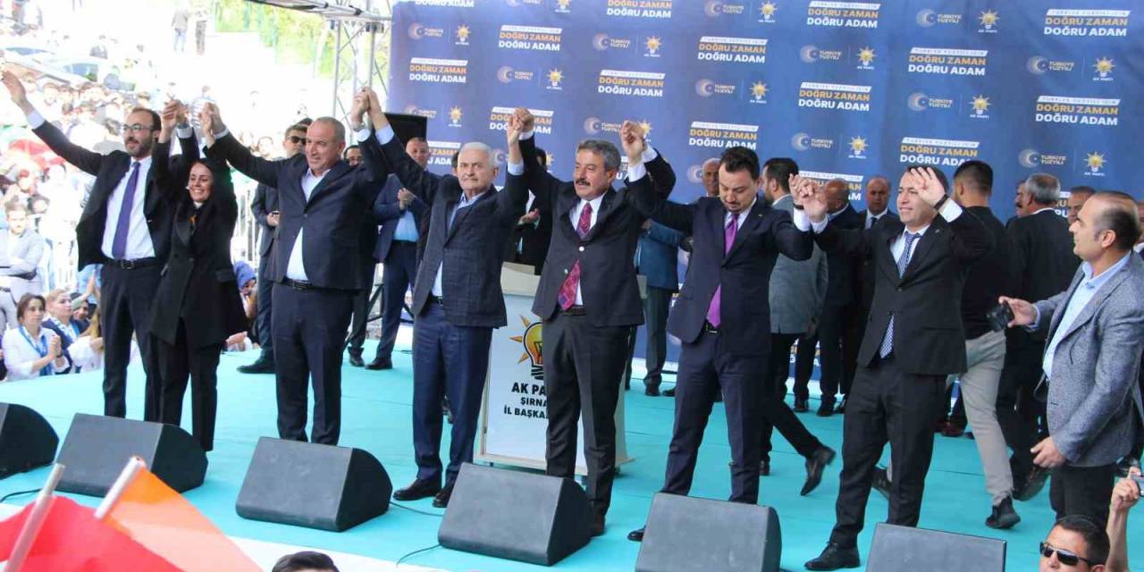 Ak Parti Genel Başkanvekili Yıldırım, Şırnak’ta Halka Hitap Etti