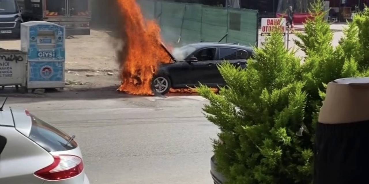 Maltepe’de Araç Alev Topuna Döndü