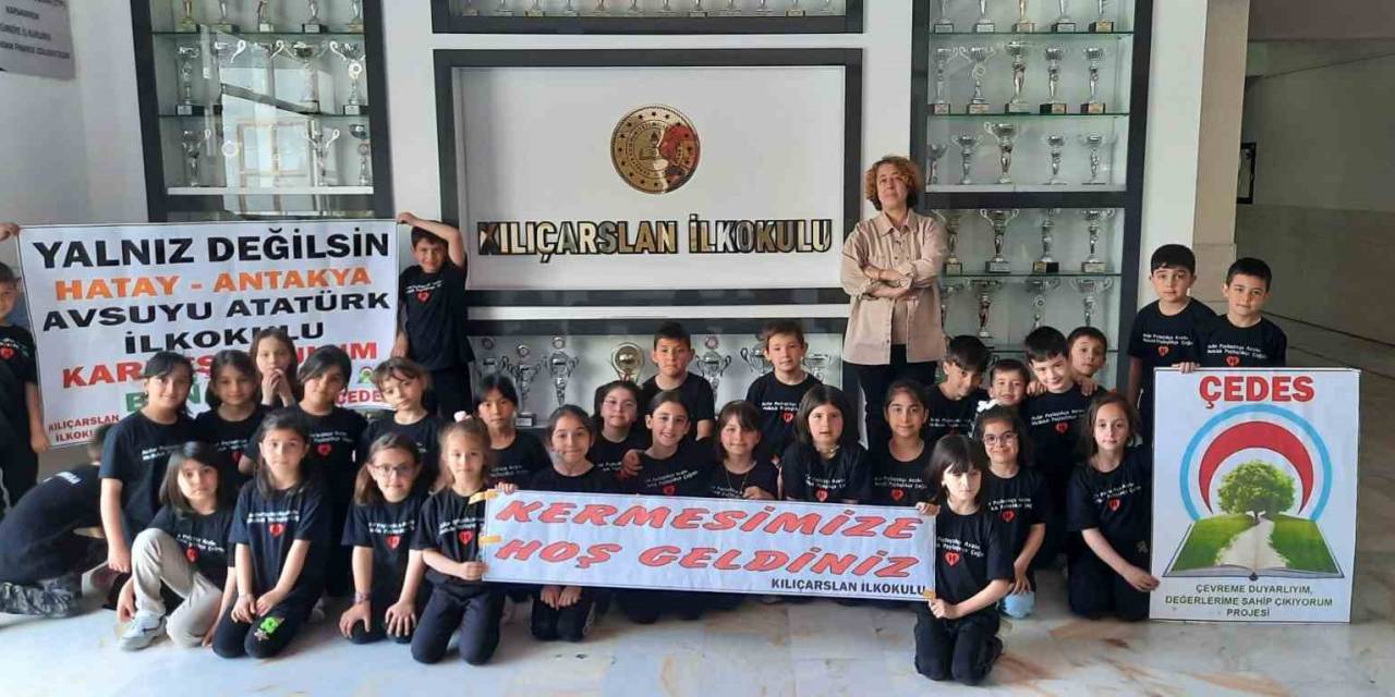 Kılıçaslan İlkokulundan Depremzede Kardeş Okula 63 Bin Lira Destek