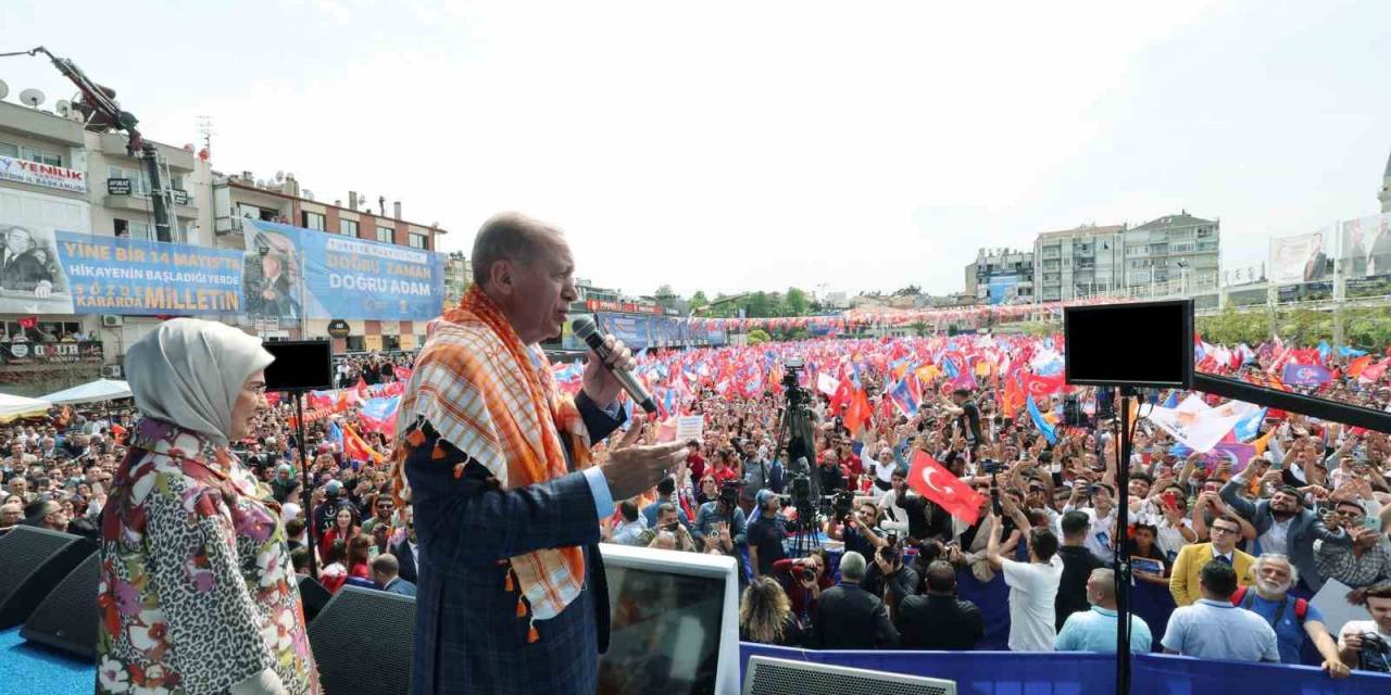 Cumhurbaşkanı Erdoğan: "oyumuzu Ya Eser Siyasetinden Ya Da Yıkım Siyasetinden Yana Kullanacağız"