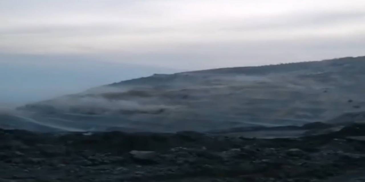 Maden Ocağındaki Toprak Kayması Kameralara Yansıdı