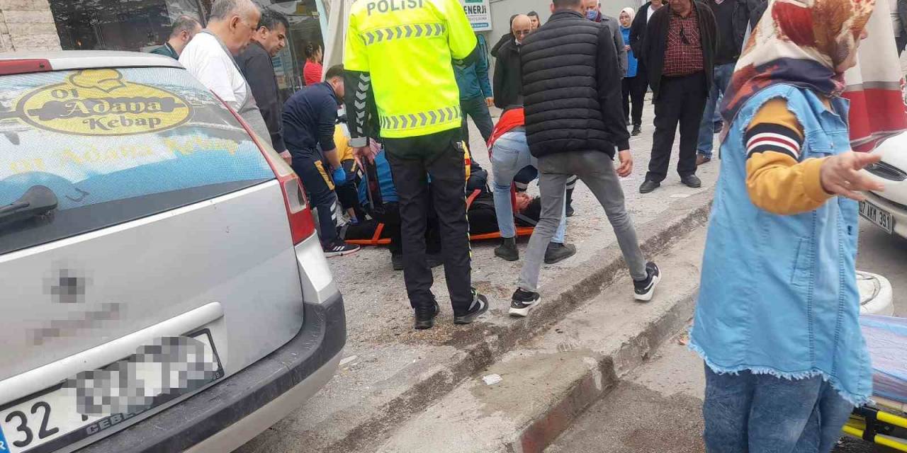 Gaz Ve Freni Karıştıran Sürücü İş Yerine Daldı: 2 Yaralı