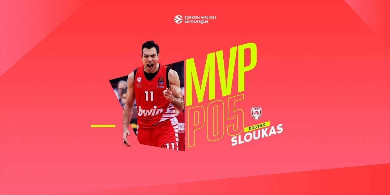 Thy Euroleague Play-off 5. Maçların Mvp’si Kostas Sloukas Oldu