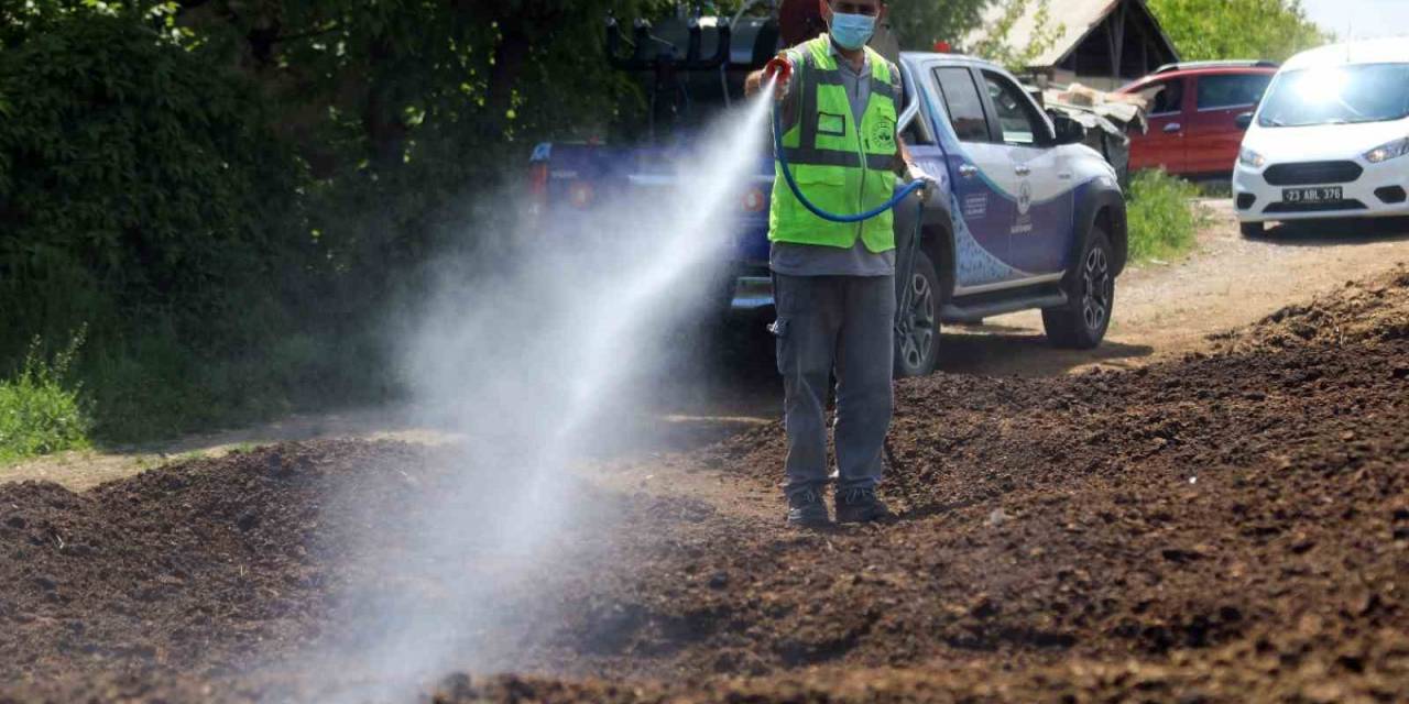 Elazığ’da  Larvayla Mücadele Çalışmaları Sürüyor