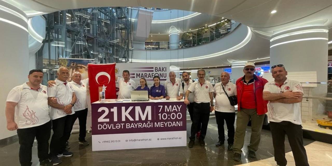 Erzurumlu Maratoncular Bakü’de Koştu