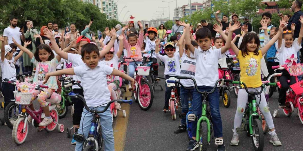 Diyarbakır’da 280 Çocuk Sağlık İçin Pedal Çevirdi