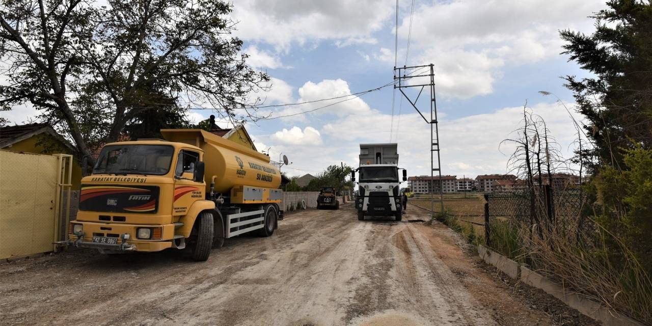 Karatay’da Asfalt Çalışmaları Sürüyor