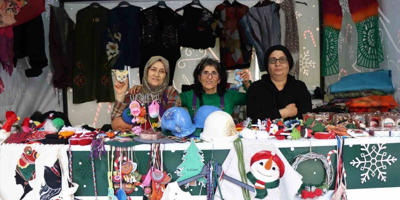 Kadınların El Emeği Ürünleri Stantlarda Yerini Aldı