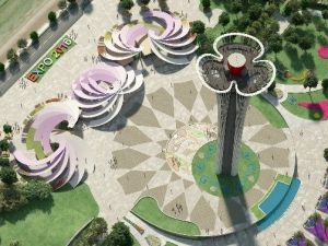 100,7 Metrelik Expo Kulesinin Seyir Terası Gökyüzünde Monte Edilecek