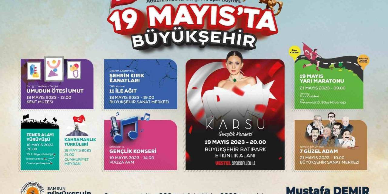 Samsun’da 19 Mayıs Coşkusu Yaşanacak