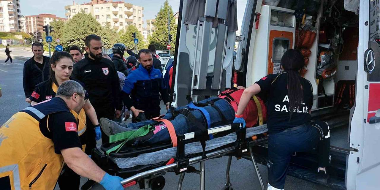 Samsun’da Otomobil İle Motosiklet Çarpıştı:1 Yaralı