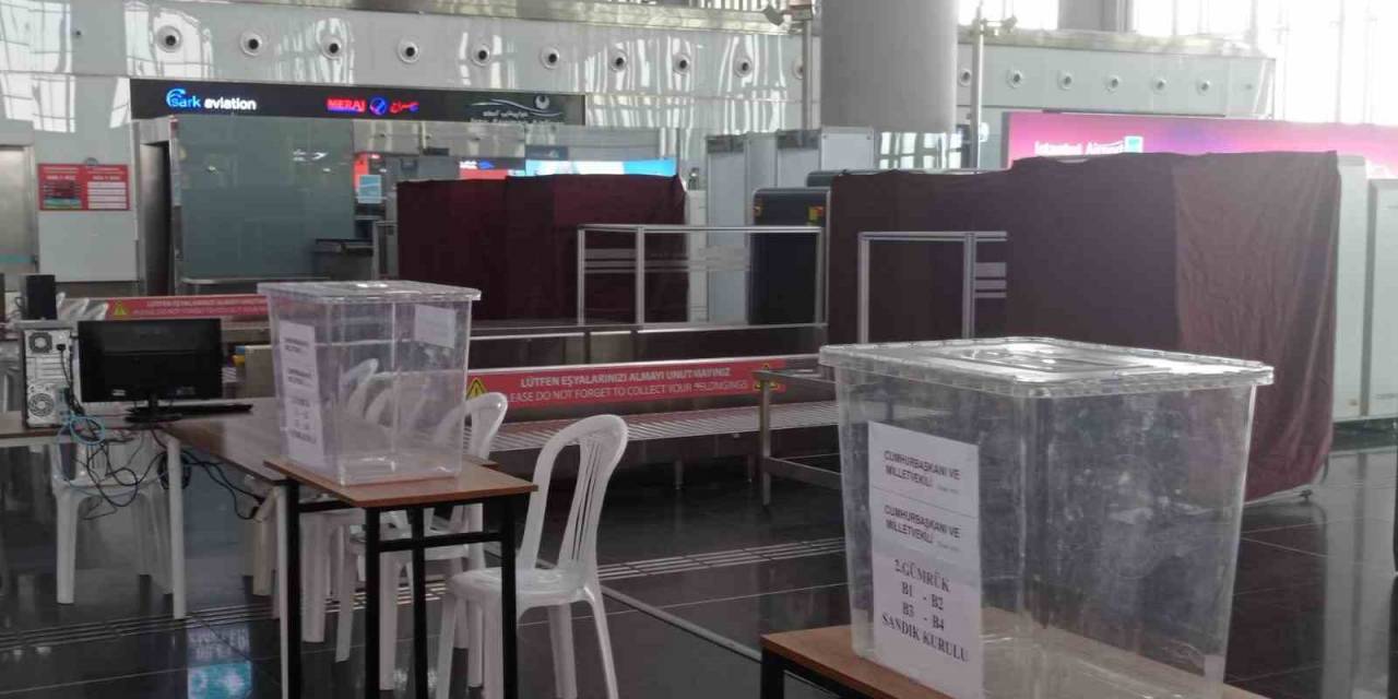 İstanbul Havalimanı’nda Seçim Sandıkları Yeniden Kuruldu