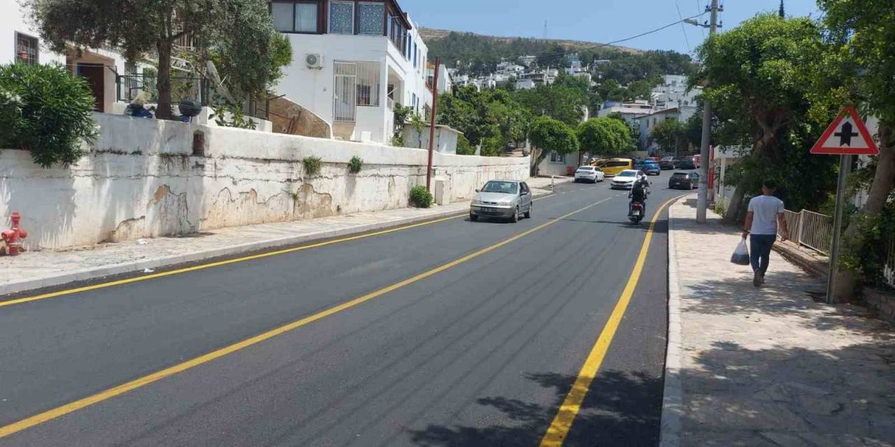 Bodrum Mümtaz Ataman Caddesi’ndeki Asfalt Çalışması Tamamlandı