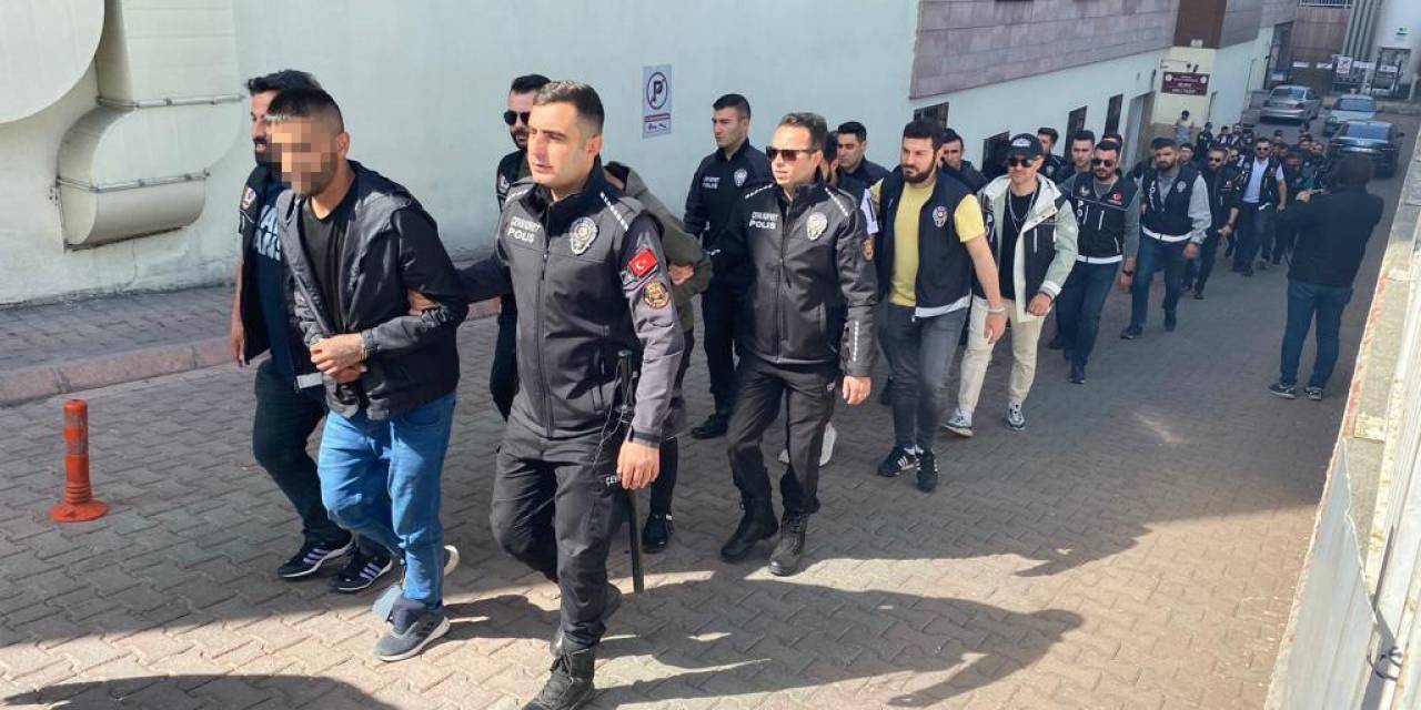’kökünü Kurutma Operasyonu’nda 22 Şüpheli Adliyede