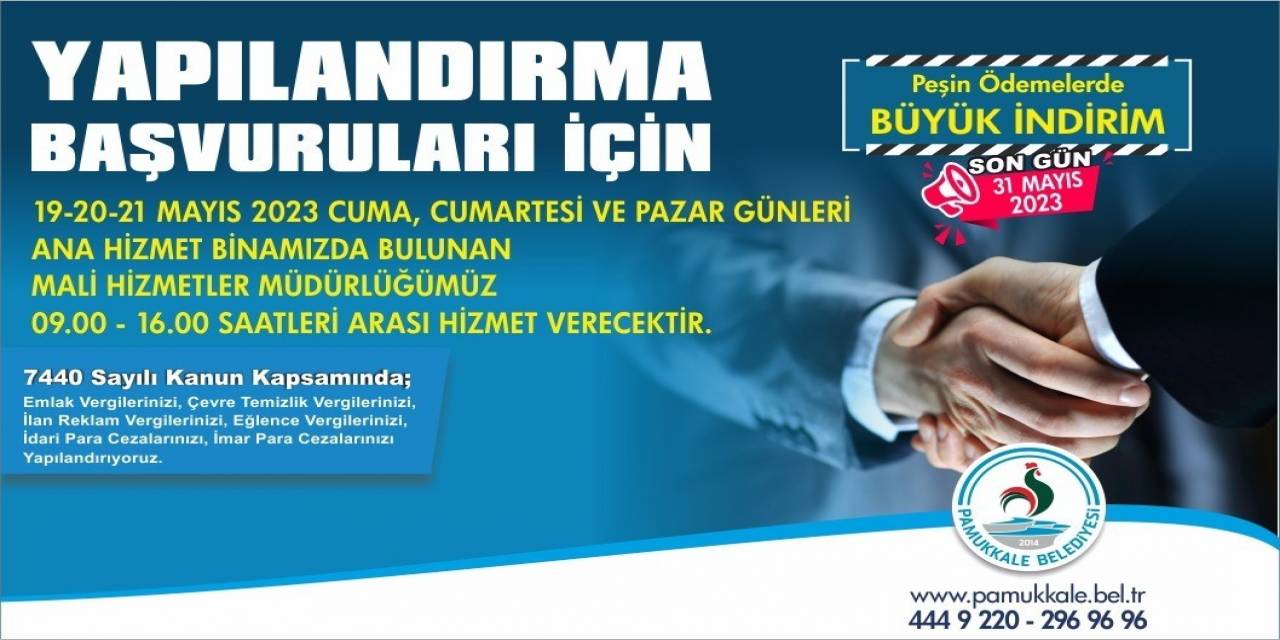 Pamukkale’de Yapılandırma Tatil Günlerinde De Devam Edecek