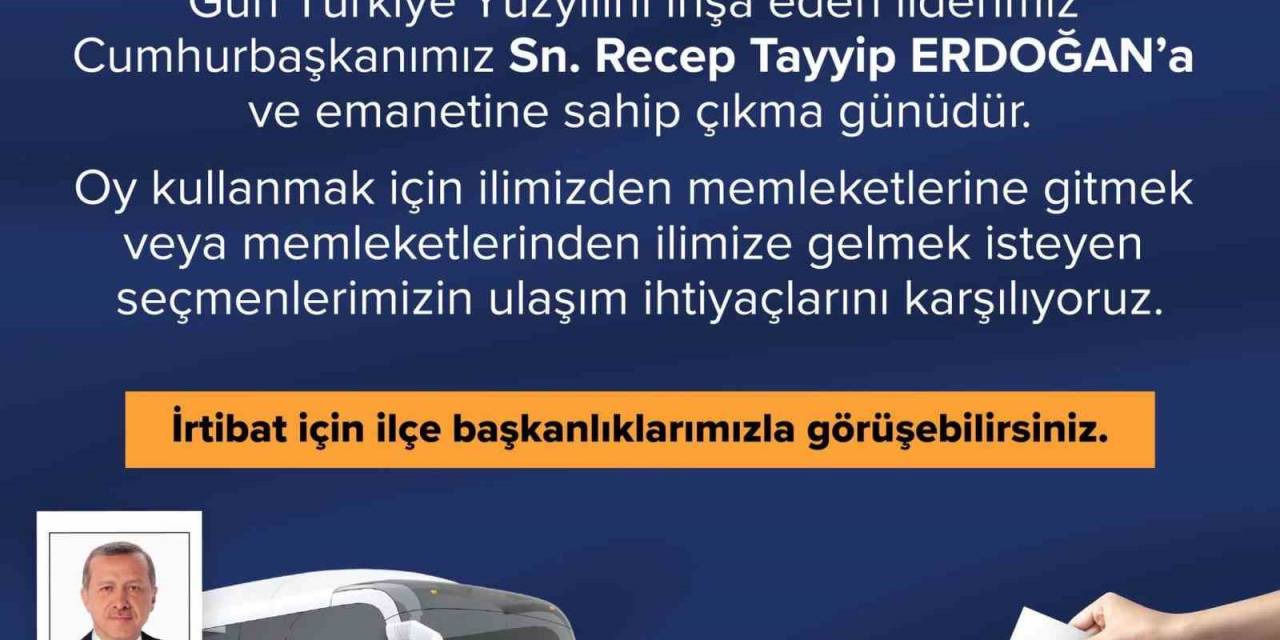 Ak Parti İstanbul’dan 28 Mayıs’ta Seçmenlere Ücretsiz Ulaşım Hizmeti