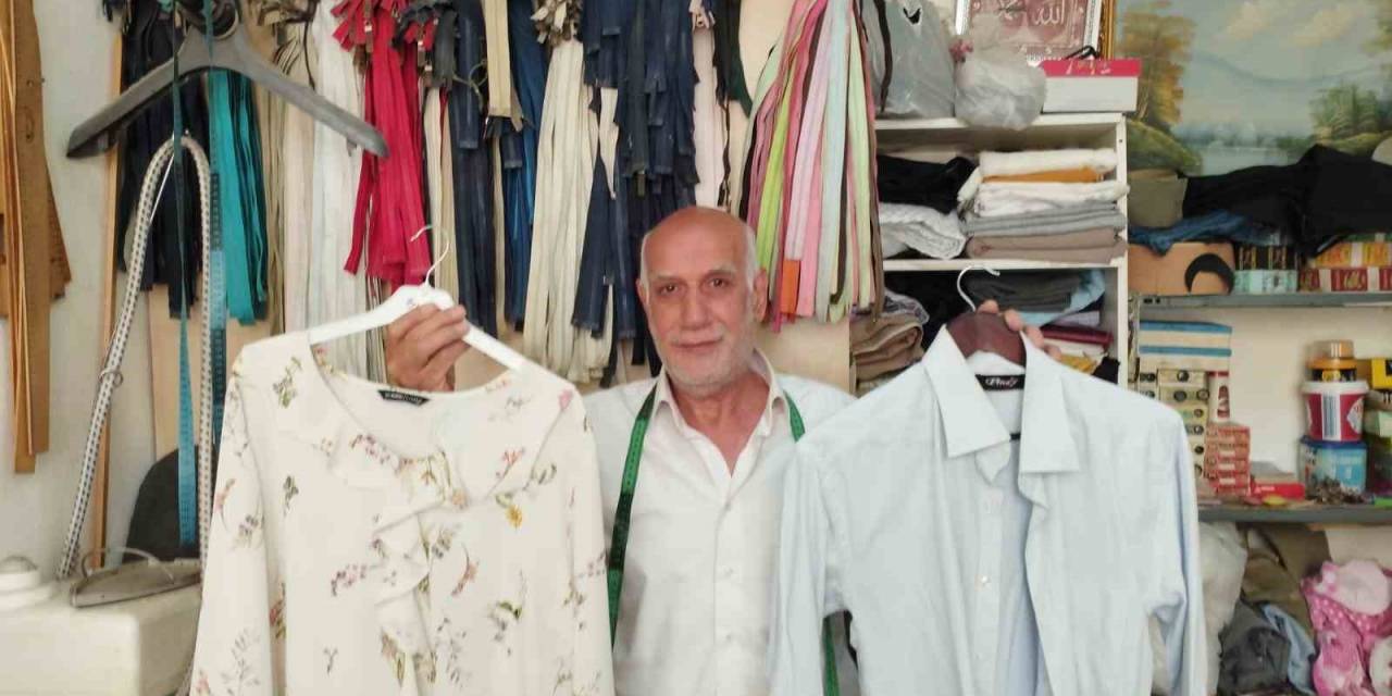 Mardin’de 11 Yaşında Açtığı Terzi Dükkanında 53 Yıldır Kıyafet Dikiyor