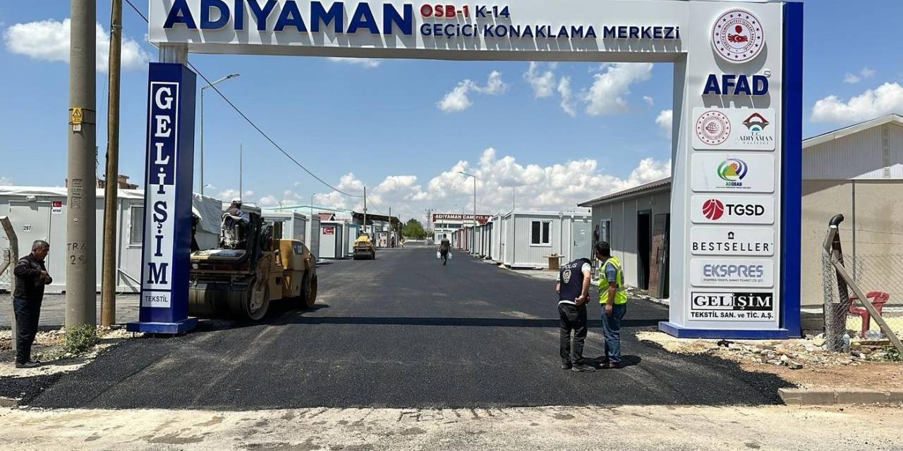 Konteyner Kentler Asfaltlanıyor