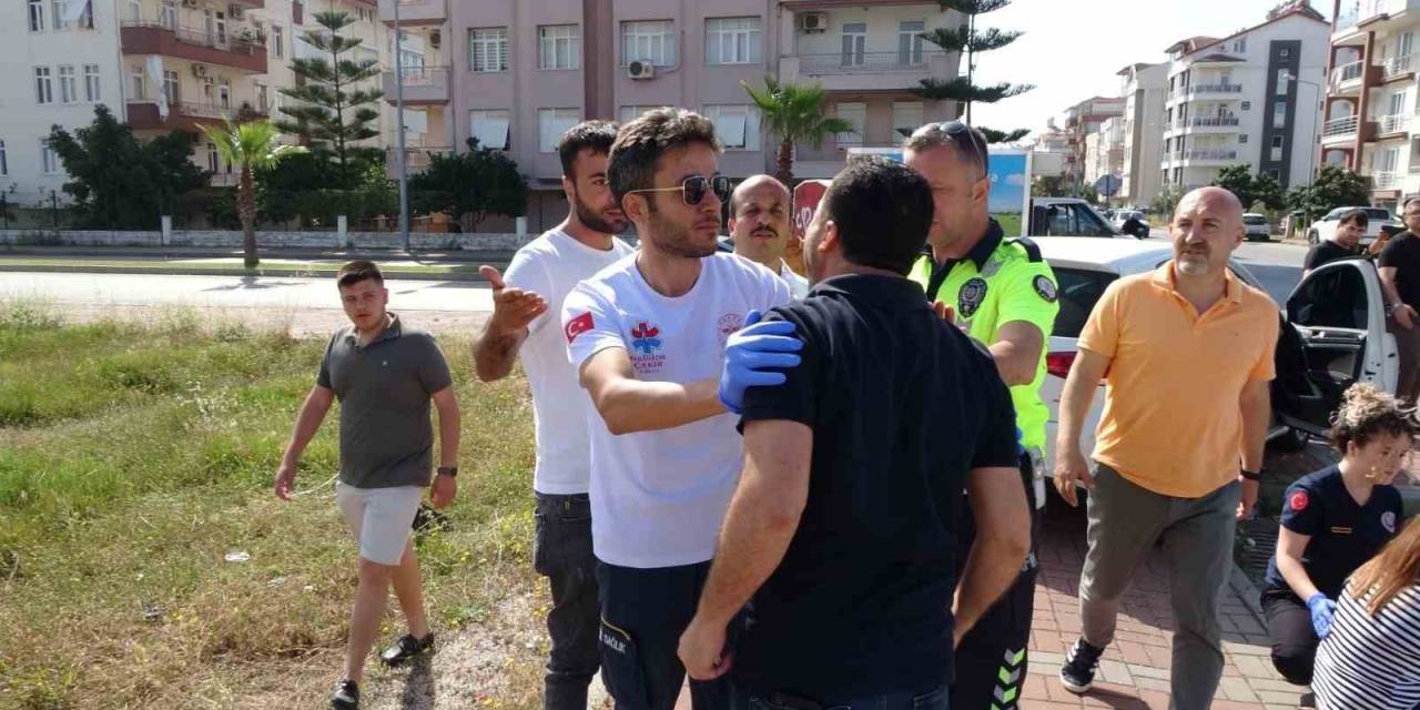 Test Etmek İstediği Aracı Hurdaya Çevirdi, Kavgayı Polisler Ayırdı